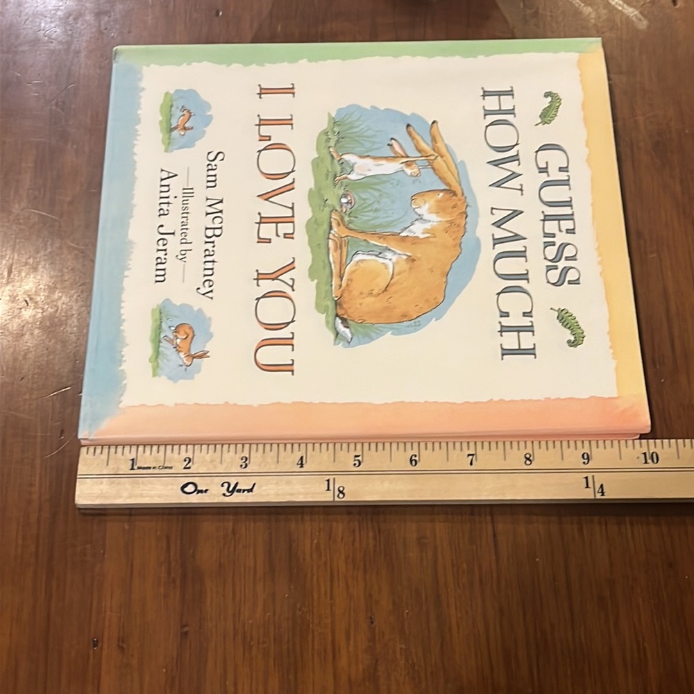 Guess How Much I Love You Mcbratney hardcover US 1st ed stuffed rabbit hare - Picture 13 of 16